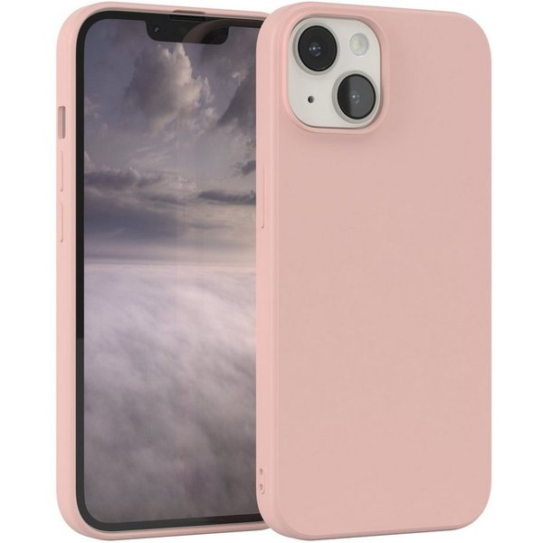 EAZY CASE Handyhülle für Apple iPhone 14 Hülle Silikon 6,1 Zoll, Hülle mit Kameraschutz Bumper Case silikonschutzhülle Rosa / Altrosa