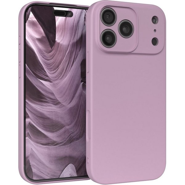 EAZY CASE Handyhülle für Apple iPhone 17 Pro Max Hülle Silikon 6,9 Zoll, Hülle mit Kameraschutz Handycase Soft Smart Slimcover Lila / Flieder