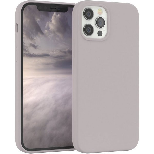 EAZY CASE Handyhülle Premium Silikon Case für iPhone 12 / iPhone 12 Pro 6,1 Zoll, Hülle Bumper Case Slimcover mit Displayschutz Silikonhülle Altrosa