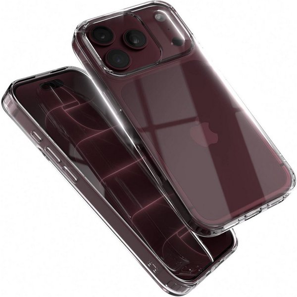 EAZY CASE Handyhülle Silikonhülle für Apple iPhone 18 Pro 6,3 Zoll, Schutzhülle Kameraschutz Silikonhülle Transparent Handyhülle Slimcover