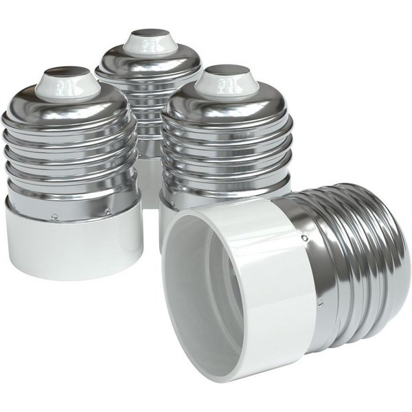 EAZY CASE Lampenfassung Lampensockel E27 auf E14, (Spar-Set), Lampenadapter E27 zu E14 Adapter LED Halogen Energiesparlampen