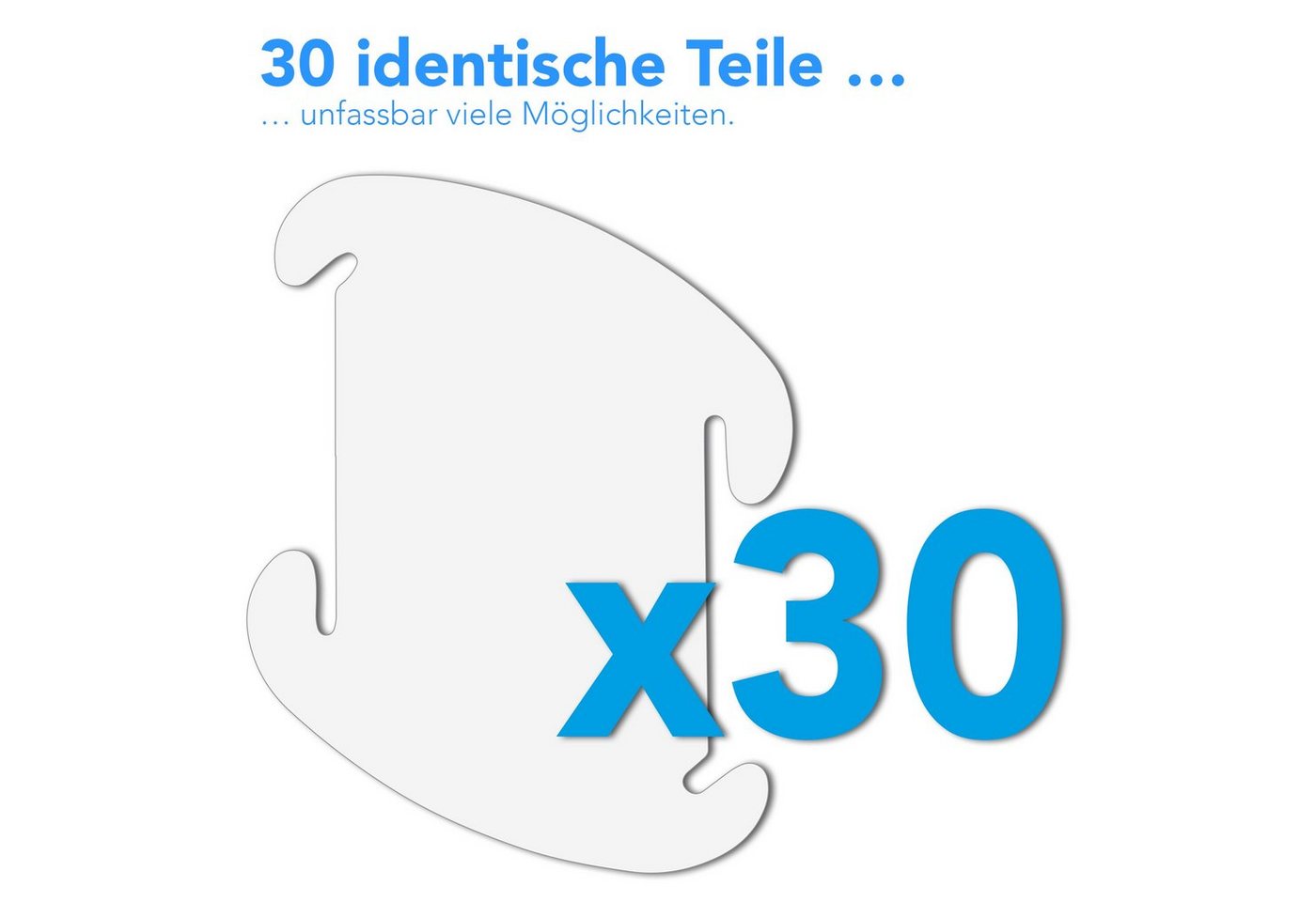 EAZY CASE Lampenschirm DIY Puzzle Lampenschirme, Puzzle Leuchte Lampenschirm DIY Lampe Schirm Stehlampe etwa 30 cm Weiß – Bild 3 von 5