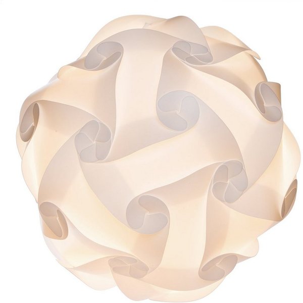 EAZY CASE Lampenschirm DIY Puzzle Lampenschirme, Do it Yourself Puzzlelampe Lampe Schirm Deckenlampe circa 23cm Weiß