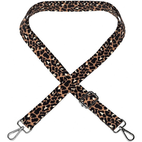 EAZY CASE Schulterriemen Ersatz Taschenriemen Boho Style Ersatzband für Taschen Schulterband DIY Handtaschenband Leo Braun