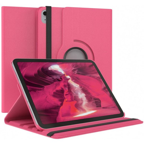 EAZY CASE Tablet-Hülle Rotation Case für Apple iPad 10. Gen. (2022) 10,9 Zoll, Klapphülle zum Aufstellen Rundum Hülle Book Tablet Slim Klappcase Pink