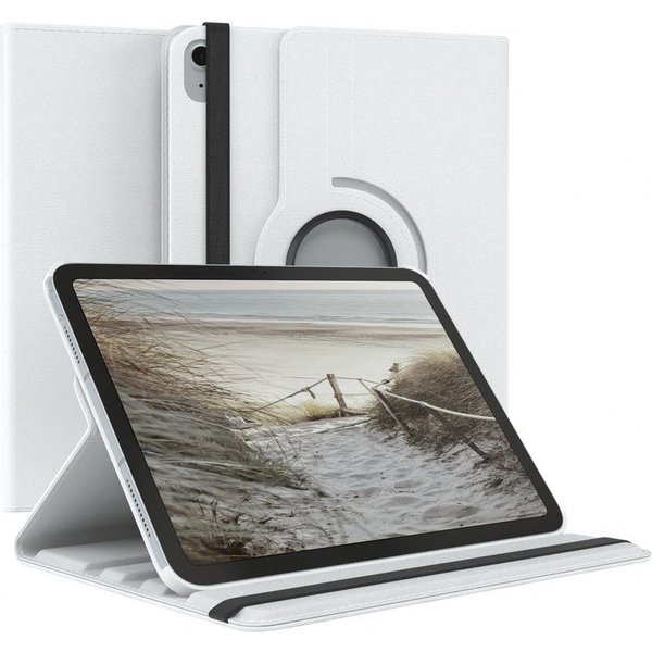 EAZY CASE Tablet-Hülle Rotation Case für Apple iPad 2025 (11. Gen) 11 Zoll, Tablet Schutzhülle kratzfest stoßfest drehbar 360 Grad Weiß