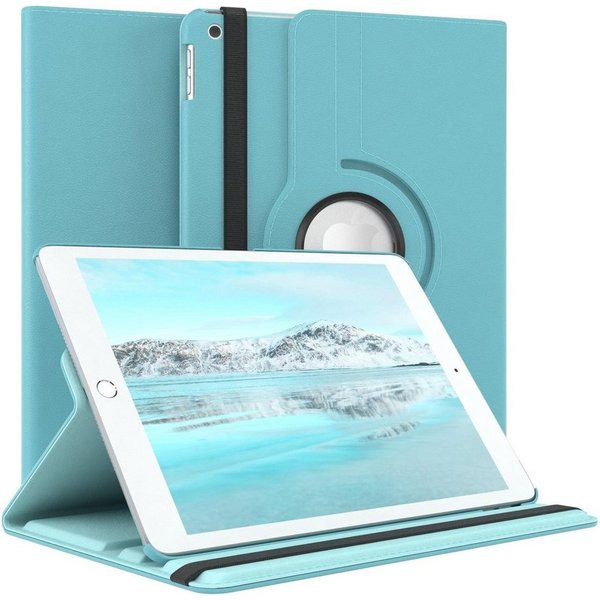 EAZY CASE Tablet-Hülle Rotation Case für Apple iPad 7./8./9. Gen. 10,2 Zoll, Schutzasche für Tablets Flipcase Hülle Kratzschutz Displayschutz Blau