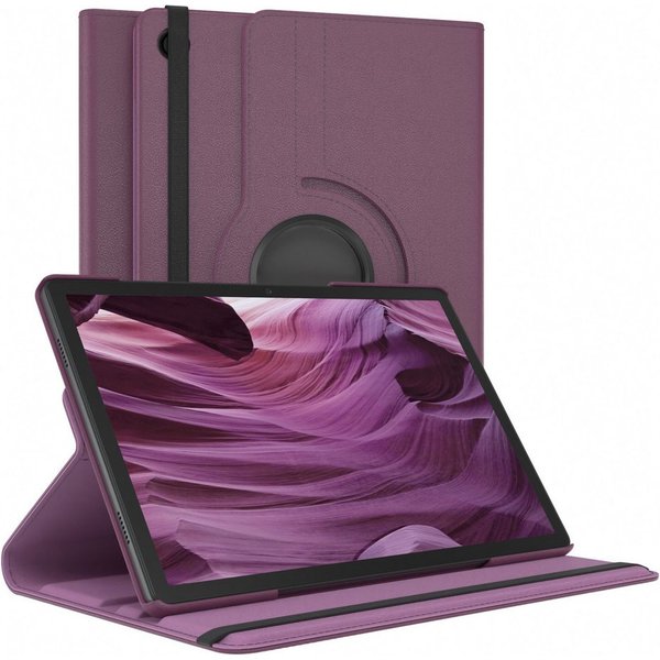 EAZY CASE Tablet-Hülle Rotation Case für Galaxy Tab A9 Plus Rotationcase 11 Zoll, Tablet-Hülle Bookstyle Case Fullcover Schutz Tasche Stehfunktion Lila