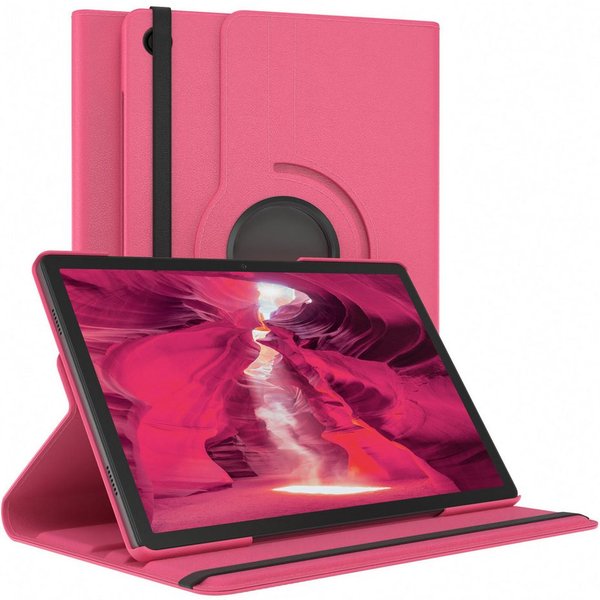 EAZY CASE Tablet-Hülle Rotation Case für Galaxy Tab A9 Plus Rotationcase 11 Zoll, Klapphülle zum Aufstellen Rundum Hülle Book Tablet Slim Klappcase Pink