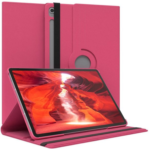 EAZY CASE Tablet-Hülle Rotation Case für Galaxy Tab S10 FE Plus 13,1 Zoll, Klapphülle zum Aufstellen Rundum Hülle Book Tablet Slim Klappcase Pink