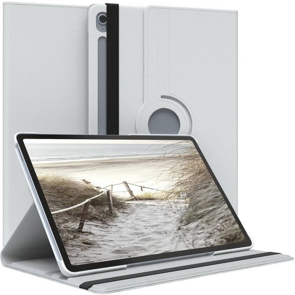 EAZY CASE Tablet-Hülle Rotation Case für Galaxy Tab S10 FE Plus 13,1 Zoll, Tablet Schutzhülle kratzfest stoßfest drehbar 360 Grad Weiß