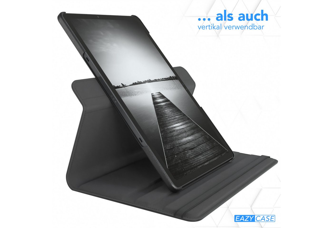 EAZY CASE Tablet-Hülle Rotation Case für Galaxy Tab S10 FE 10,9 Zoll, Hülle 360° drehbar mit Standfunktion Etui Anti-Kratz Tasche Schwarz – Bild 5 von 5