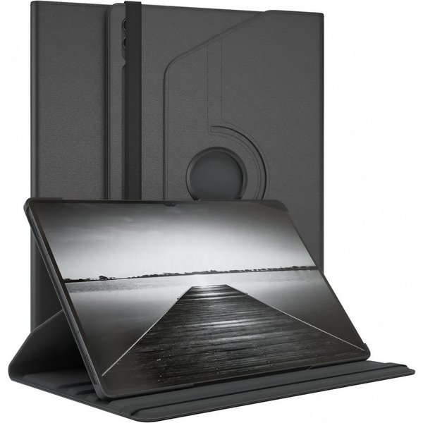 EAZY CASE Tablet-Hülle Rotation Case für Galaxy Tab S9 Ultra Rotationcase 14,6 Zoll, Hülle 360° drehbar mit Standfunktion Etui Anti-Kratz Tasche Schwarz