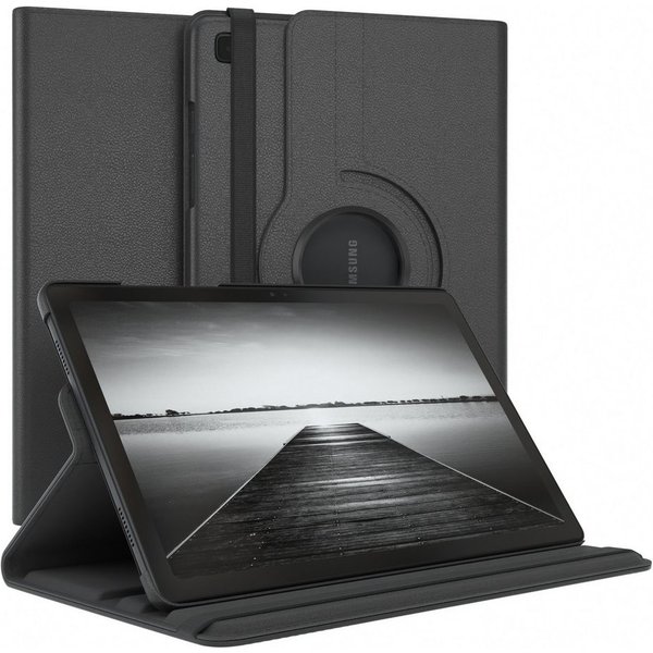 EAZY CASE Tablet-Hülle Rotation Case für Samsung Galaxy Tab A7 10,4 Zoll, Hülle 360° drehbar mit Standfunktion Etui Anti-Kratz Tasche Schwarz