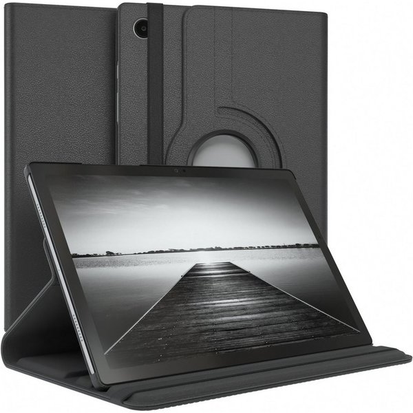 EAZY CASE Tablet-Hülle Rotation Case für Samsung Galaxy Tab A8 10.5 LTE 10,5 Zoll, Hülle 360° drehbar mit Standfunktion Etui Anti-Kratz Tasche Schwarz