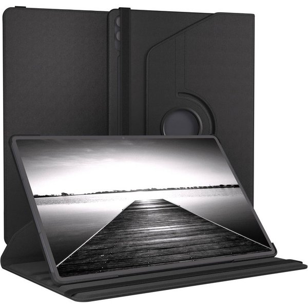 EAZY CASE Tablet-Hülle Rotationcase für Samsung Galaxy Tab S11 Ultra 14,6 Zoll, Hülle 360° drehbar mit Standfunktion Etui Anti-Kratz Tasche Schwarz