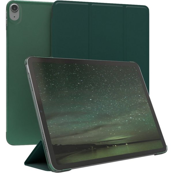 EAZY CASE Tablet-Hülle Smart Case für Apple iPad Air 4 2020 / Air 5 2022 10,9 Zoll, Tablet Schutzhülle aufstellbar Flip Cover Bookstyle Hülle Dunkelgrün