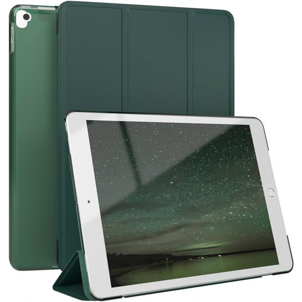 EAZY CASE Tablet-Hülle Smart Case für iPad 10,2" 7. / 8. / 9. Generation 10,2 Zoll, Tablet Schutzhülle aufstellbar Flip Cover Bookstyle Hülle Dunkelgrün