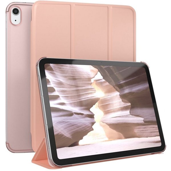EAZY CASE Tablet-Hülle Smart Case für iPad 10,9" 10. Generation (2022) 10,9 Zoll, Tabletschutz Tabletcase kratzfeste Schutzabdeckung Flip Etui Rosé Gold