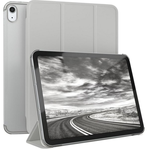 EAZY CASE Tablet-Hülle Smart Case für iPad 10,9" 10. Generation (2022) 10,9 Zoll, Tablet Case Bookcover Smart Flipcase Schutztasche magnetisch Hellgrau