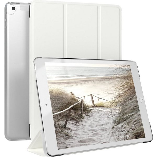 EAZY CASE Tablet-Hülle Smart Case für iPad 10,2" 7. / 8. / 9. Generation 10,2 Zoll, Schutzhülle mit Sleep Wake Up Funktion Smartcase verstellbar Etui Weiß