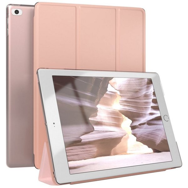 EAZY CASE Tablet-Hülle Smart Case für iPad 5./6. Generation & Air 1/Air 2 9,7 Zoll, Tabletschutz Tabletcase kratzfeste Schutzabdeckung Flip Etui Rosé Gold