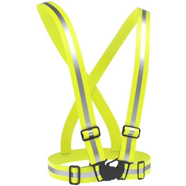 EAZY CASE Warnweste Universal Warnweste mit Schnalle Reflektor Schnalle Sicherheitsweste Herren Damen Warnweste Gelb Neon