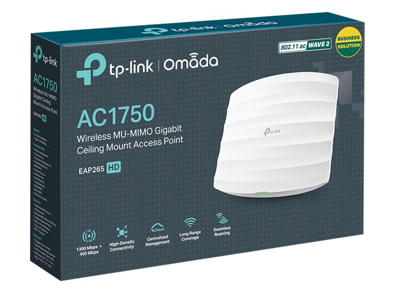 TP-Link Omada EAP265 HD WLAN Access Point PoE, bis zu 1750 Mbit/s, Weiß