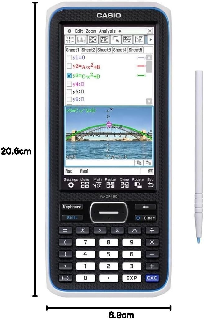 Casio fx-CP400 Grafikrechner - Schwarz