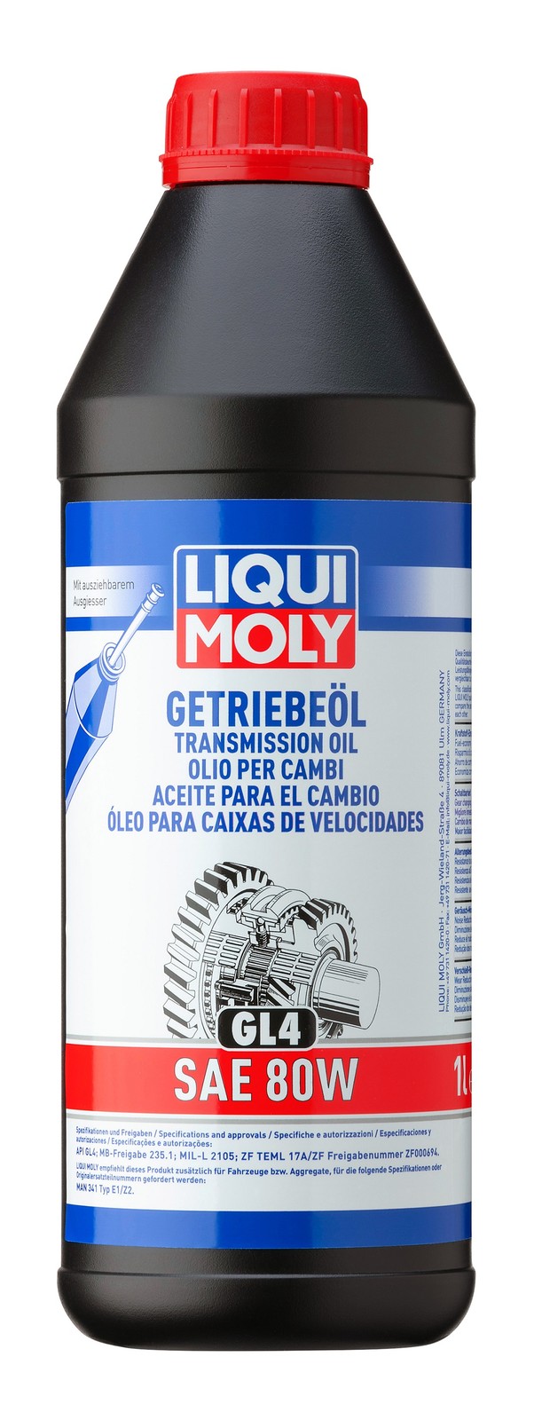 Liqui Moly Getriebeöl (GL4) SAE 80W, 1 Liter