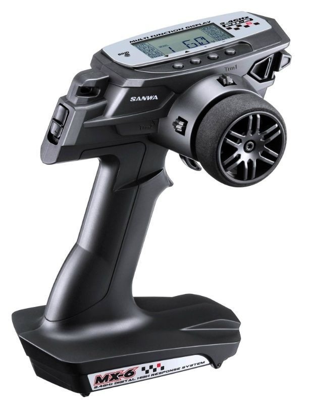 Sanwa MX-6 DRY 3-CH Fernsteuerung 2,4GHz mit RX-391W Empfänger - 101A32571A