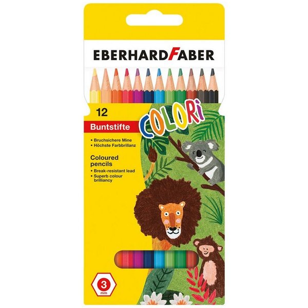 Eberhard Faber Buntstift COLORi, (12-tlg), 12 Farben
