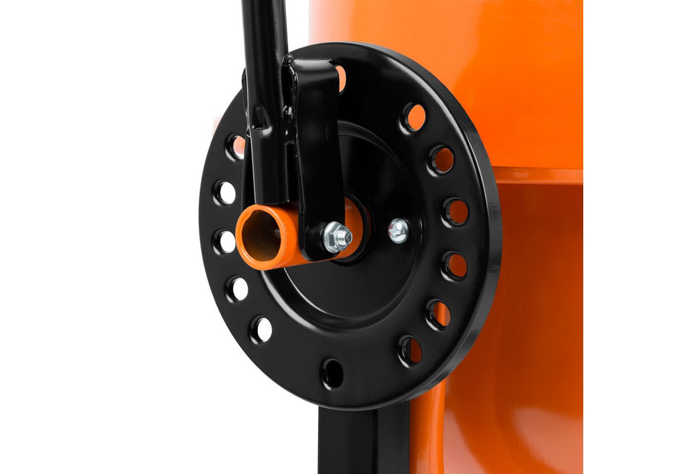 EBERTH Betonmischer 65L Elektrisch, 220W Motor, Gestell, Trommel und Zahnkranz aus Stahl, breite Fußplatte – Bild 4 von 5