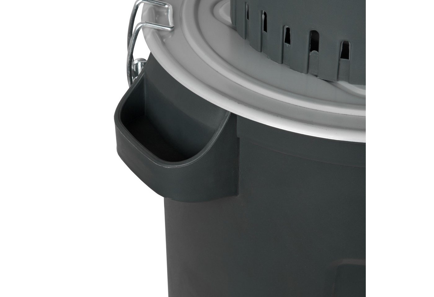 EBERTH Getreidemühle 25L Eimer 1000 Watt Elektromotor, 6L Einfülltrichter, 300 kg/h, Schrotmühle mit Edelstahlklinge – Bild 5 von 5