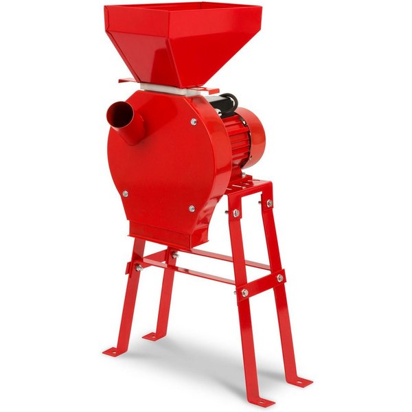 EBERTH Getreidemühle mit Untergestell Elektrisch, 1100 Watt Elektromotor, Durchsatzmenge 240 kg/h, Schrotmühle