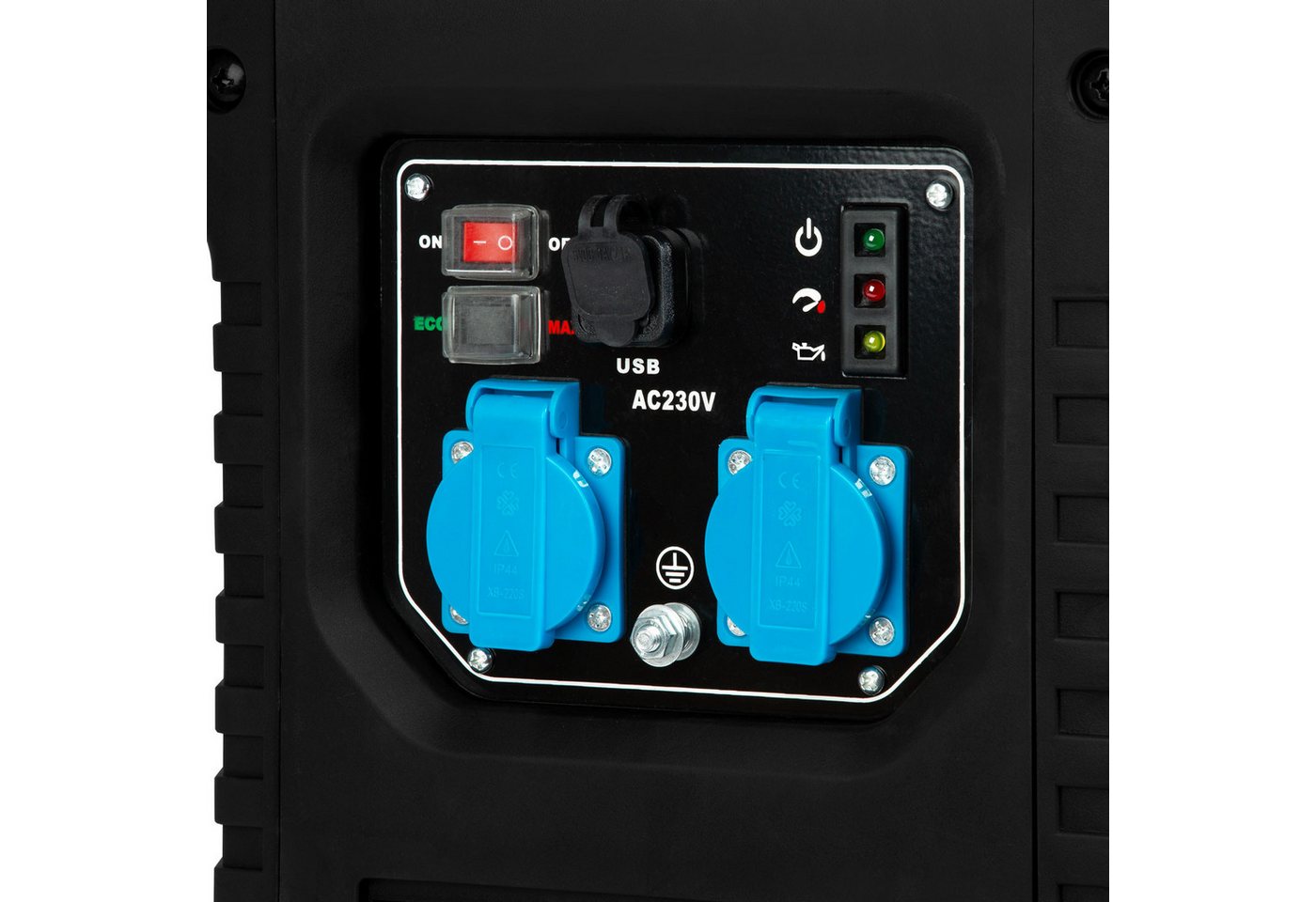 EBERTH Stromerzeuger 2000 Watt Inverter Stromerzeuger leise, 2 in kW, Notstromaggregat mit 3 PS Benzinmotor, 4-Takt – Bild 2 von 5