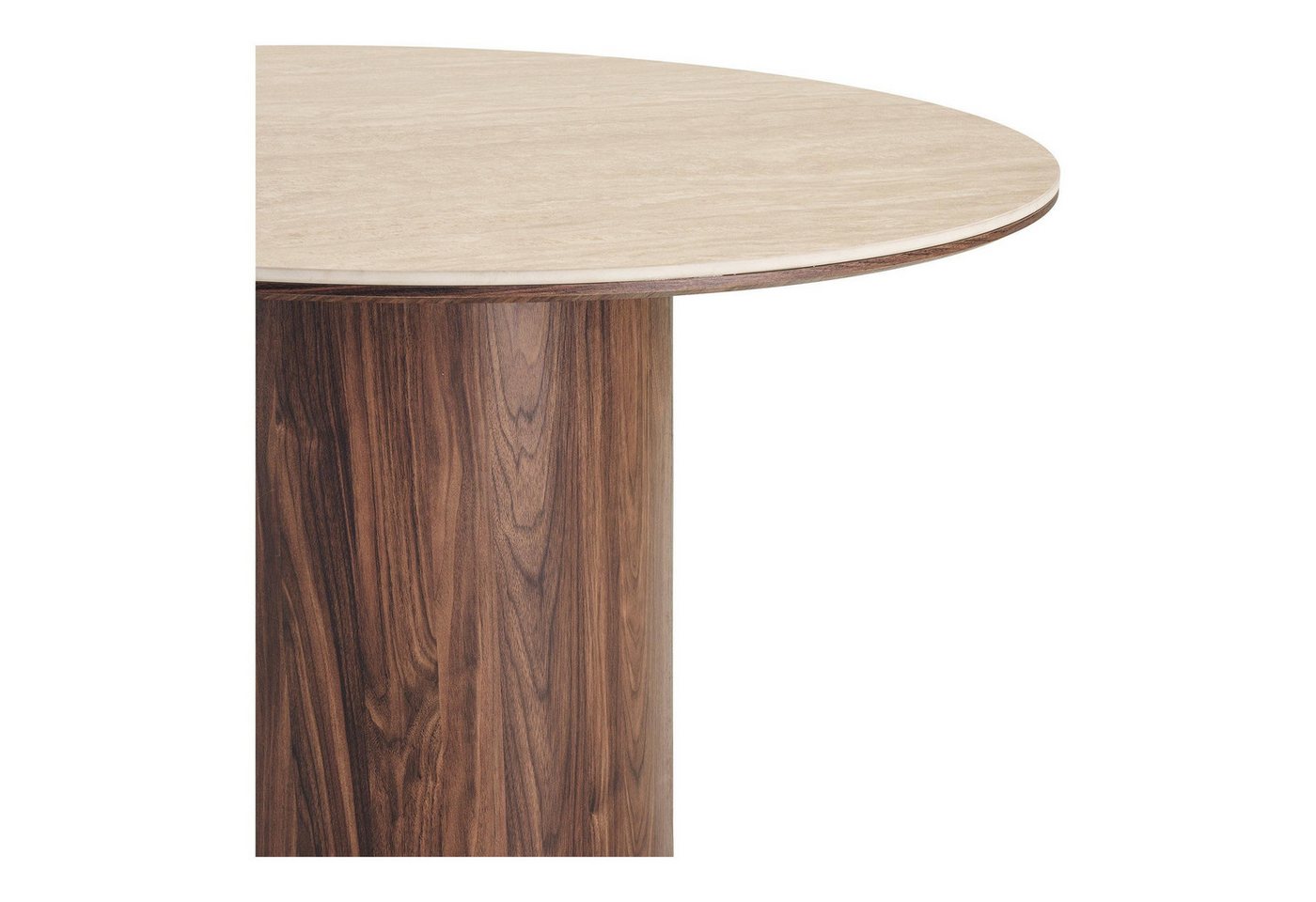 ebuy24 Esstisch Minamata Esstisch Ø120cm, Keramik-Tischplatte Trav (1-St) – Bild 3 von 5