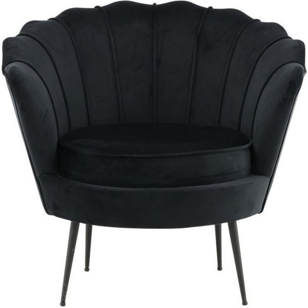 ebuy24 Relaxsessel Nice Sessel Velour schwarz.