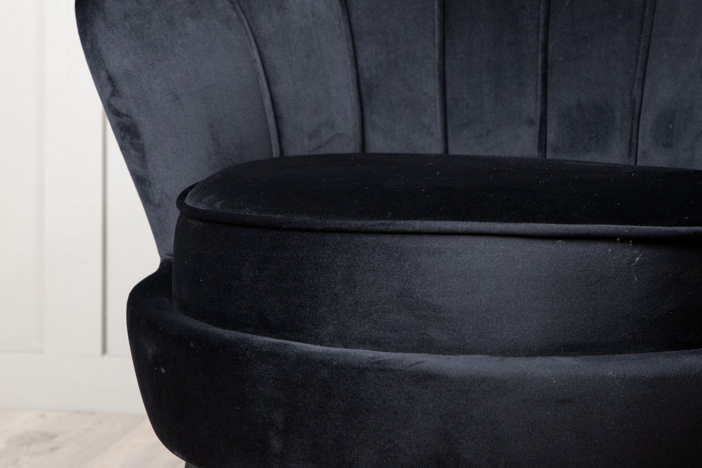 ebuy24 Relaxsessel Nice Sessel Velour schwarz. – Bild 4 von 5