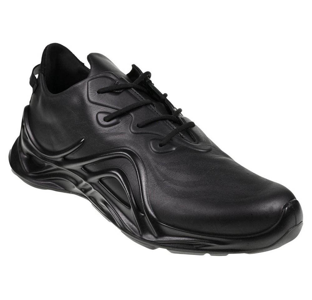 Ecco Biom Infinite Herren Halbschuhe Schnürschuhe Leder 825634 01001 Sneaker Komfort – Bild 3 von 5