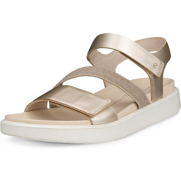 Ecco Flowt (Leder) gold Damen Sandale