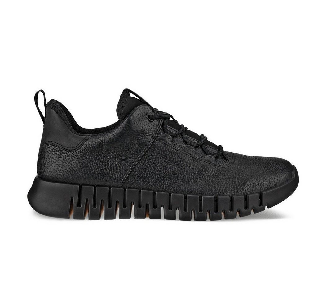 Ecco Gruuv Lea GTX (Glattleder, wasserdicht) schwarz Herren Sneaker – Bild 4 von 5