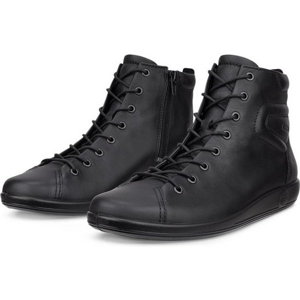 Ecco ECCO SOFT 2.0 Schnürboots Casual-Boots, Stiefelette, High Top-Sneaker mit Reißverschluss