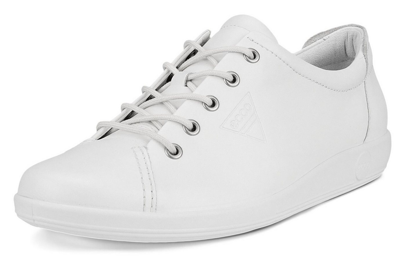 Ecco Soft 2.0 Sneaker, Freizeitschuh, Halbschuh, Schnürschuh mit Retro-Shilouette – Bild 5 von 5