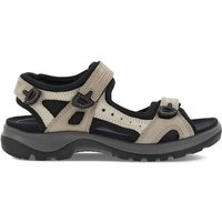 Ecco Yucatan Leder atmospheregrau Damen Sandale