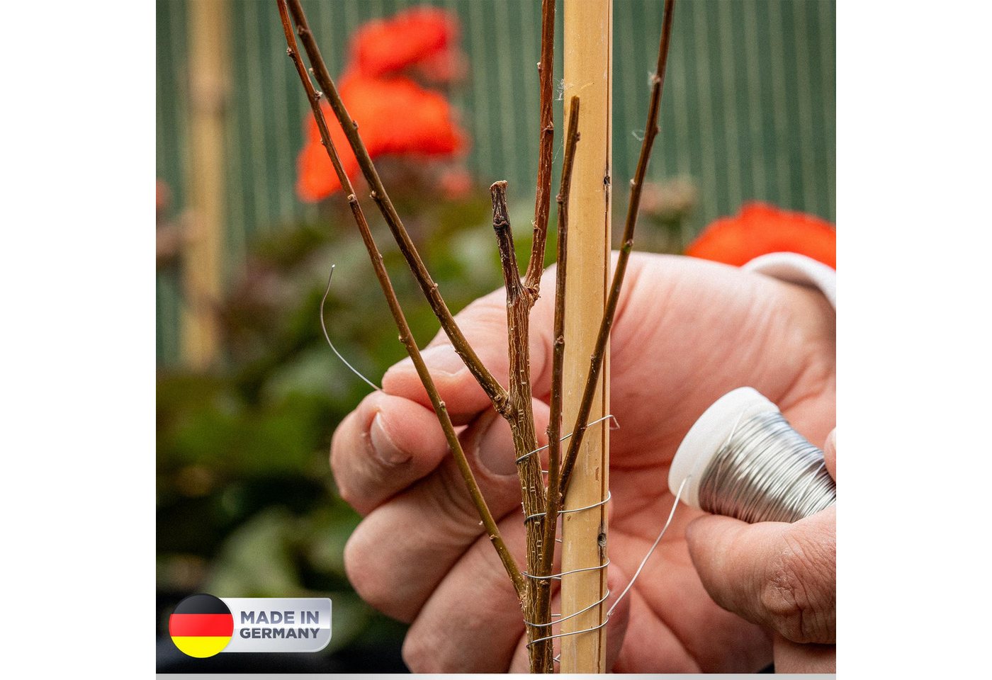 ECENCE Bindedraht 3x Myrtendraht geglüht aus Eisen Blumenbindedraht – Bild 3 von 5