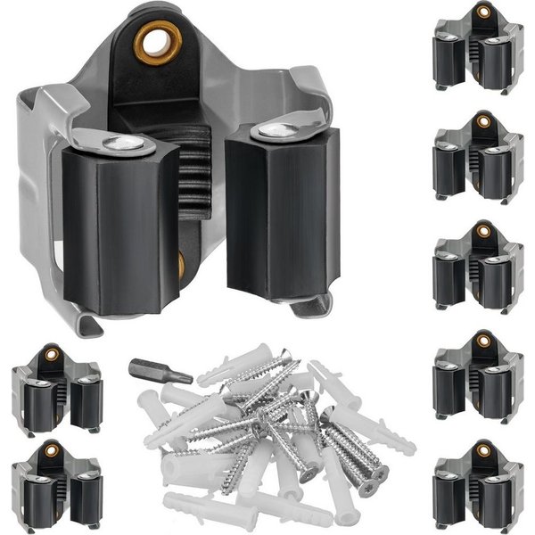 ECENCE Gartengerätehalter 8x Gerätehalter Besenhalter Gartengerätehalter