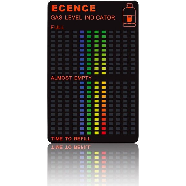 ECENCE Grillthermometer 1x Gasstand Anzeiger Füllstandsanzeige-r GLI Gas, 1-tlg.
