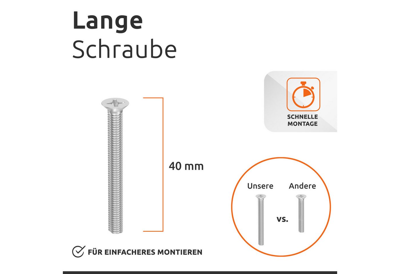 ECENCE Rollladen-Anschlagstopper 20er Set Anschlag-Puffer Weiss Stopper für 40mm, 20-St. – Bild 5 von 5