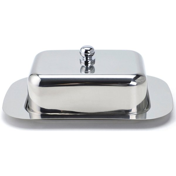 ECHTWERK Butterdose, Edelstahl 18/8, (1-tlg), Butterschale, Butterbox mit Deckel, 250 gr
